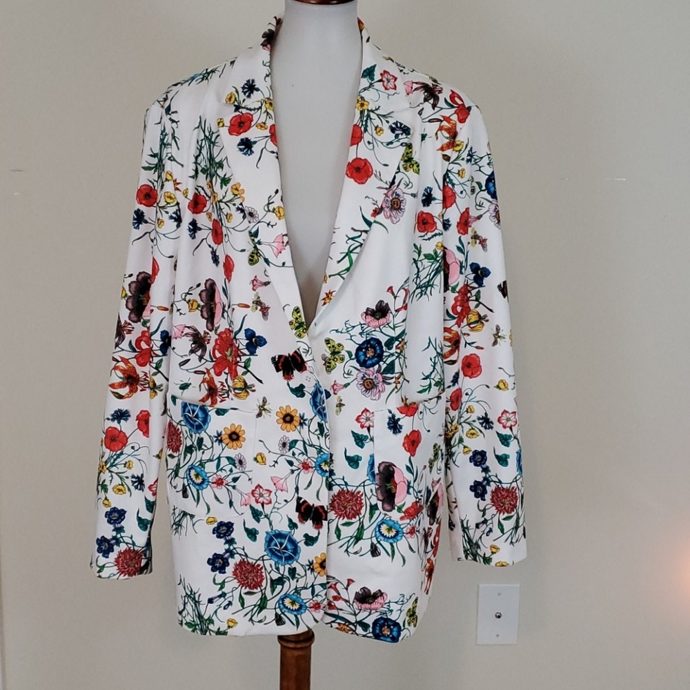 Kelly by Clinton Kelly floral blazer size 1x